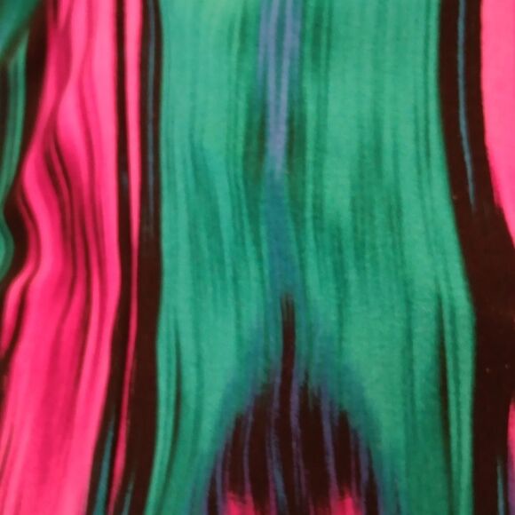 Tahari Flame Kelly GREEN/Magenta Print Cap Sleeve Dress. Boho. Dramatic. Career. - Picture 13 of 13